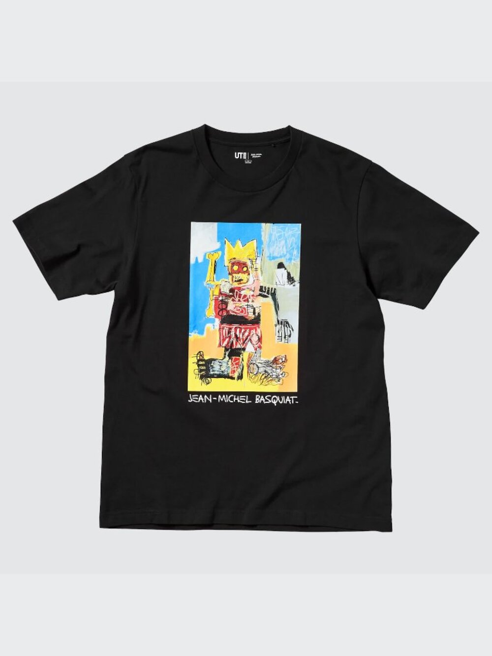 Uniqlo UT Jean-Michel Basquiat Tee Black Crown Artwork Graphic